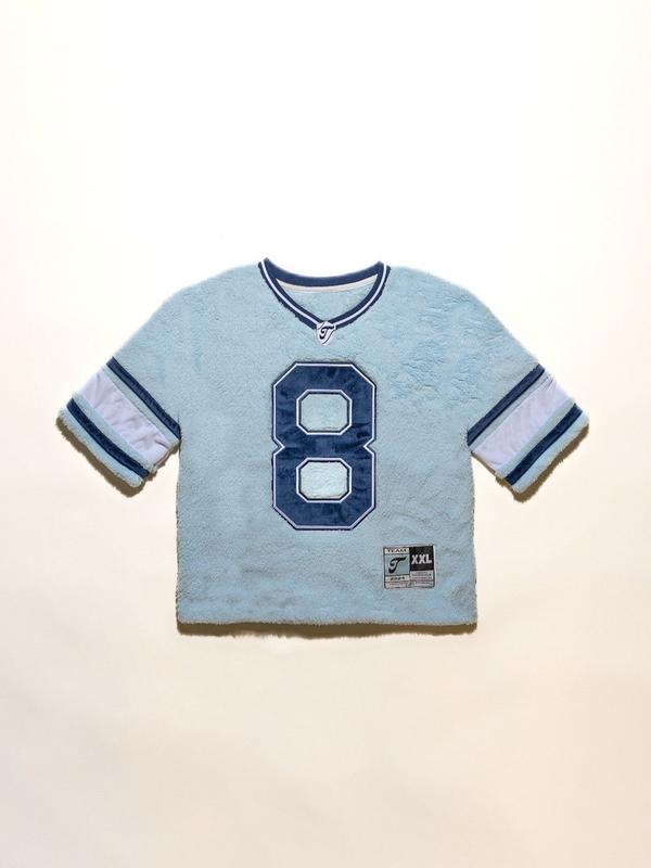 Fluffy Football Jersey - Teddy, Fur, Fuzzy, Soft, Cozy, Unisex