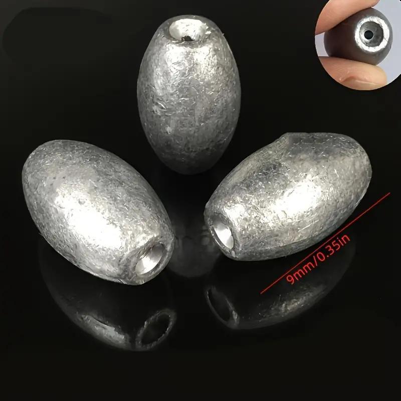 Egg Shaped Fishing Sinker, 20pcs Olive Shape Sinker Weight, Casting for Fishing Bottom Fishing Tackle, Fishing Sinker Weights for Freshwater Saltwater