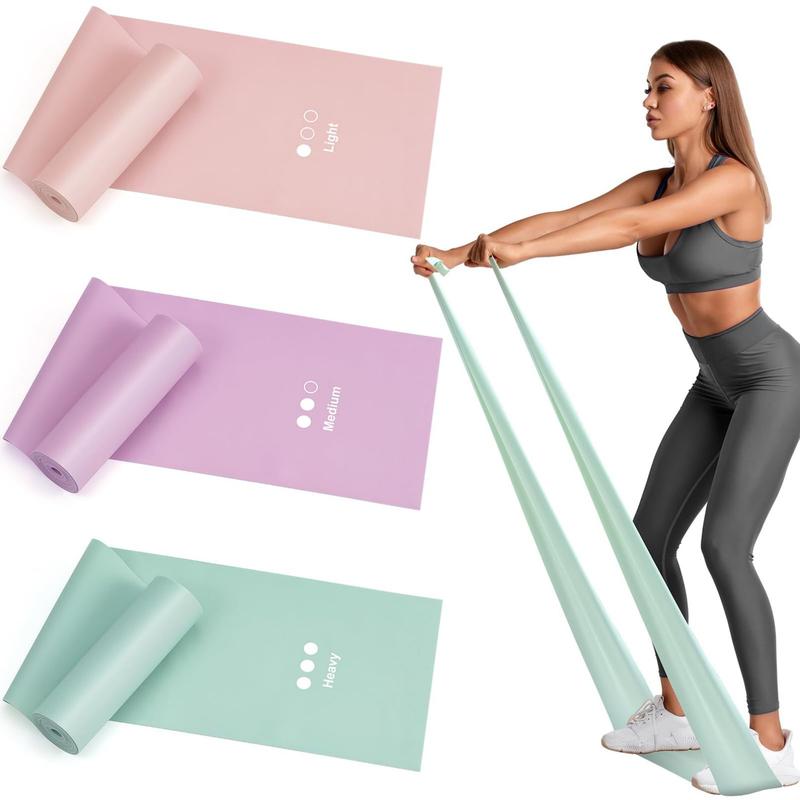 Resistance Bands for Working Out, Exercise Bands, Resistance Band for Physical Therapy, Stretch Bands for Pilates, Rehab, Stretch, Strength Training and Yoga Starter Set