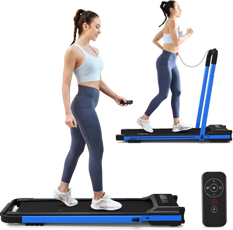 Redliro Under Desk Treadmill 2 in 1 Walking Pad, Portable, Folding, Electric, Motorized, Walking and Jogging Machine with Remote Control for Home and Office Workout