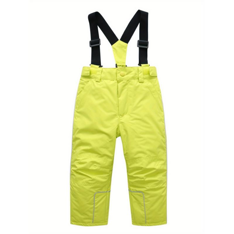 forbidden sweatpants  Solid Color Suspenders Ski Suit Girls Children's Clothing Winter Sports Skiing