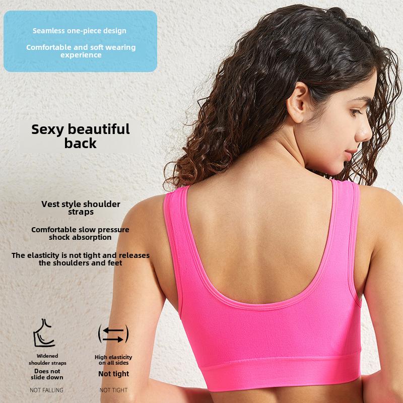 Plus Size Wireless Sports Bra for Back and Yoga