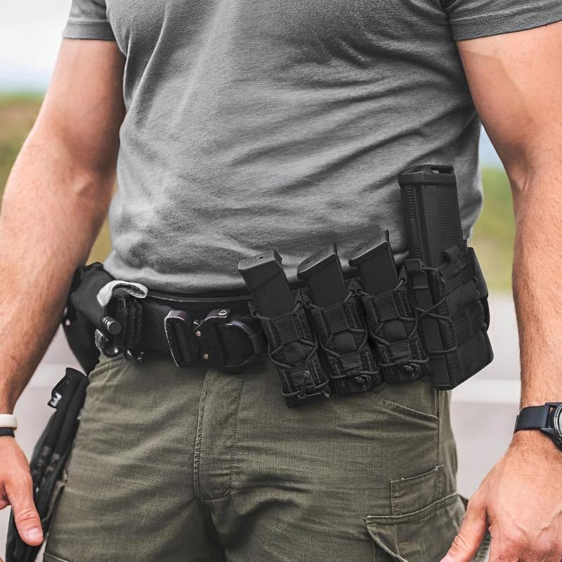 Triple  Mag Pouch Uiversal Mag Pouch Moll  Magazine Holster Single Double Stack Magazine for 9mm .40 Calibers 45acp  S&W M&P, Sig 226 229, and Springfield 1911,Sig Sauger,P365,P365X