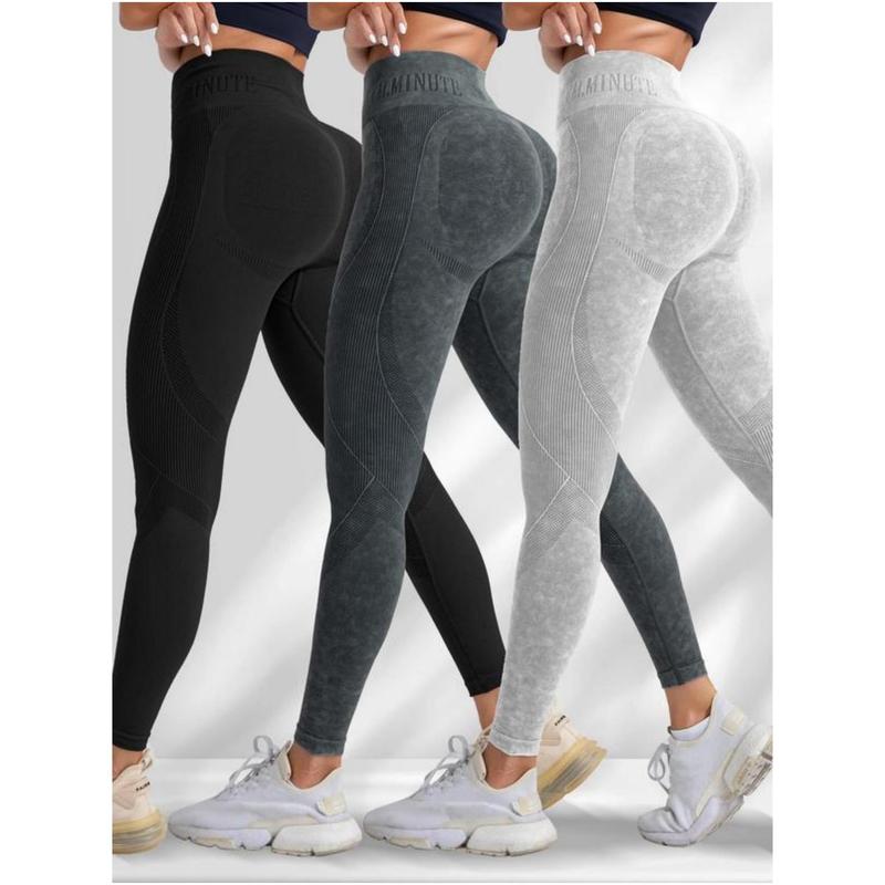 Women's Solid High Waist Sports Leggings, Sporty High Stretch Leggings, Ladies Sportswear, Yoga Pants, Workout Leggings, Gym Outfits for Women, Fall Outfits 2024, Womenswear, Fall Clothes 02