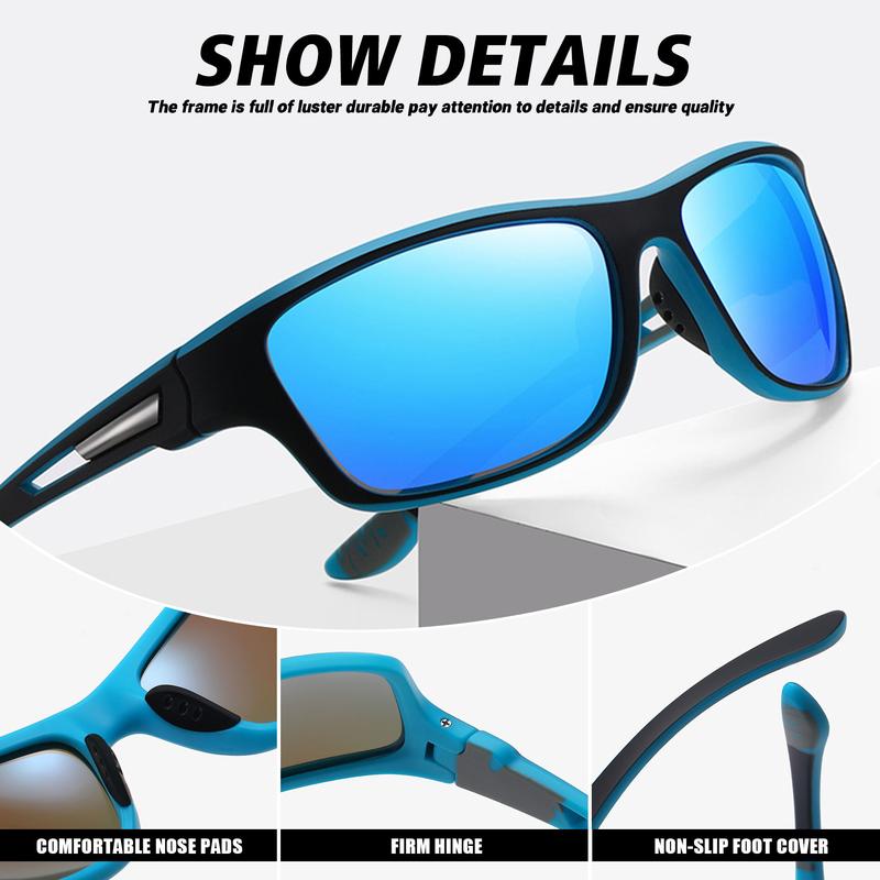 3pair Polarized Sports Sunglasses for Men Cycling Running Fishing Driving Baseball UV Protection Men Glasses glass for 3pairs sime plastic knife sunglass cool sunglasses sunshades stylish eyewear square sunglass Polarized Square