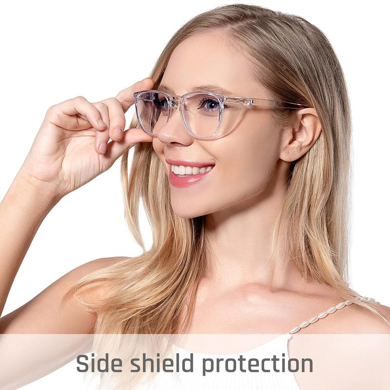 Safety Glasses, Stylish Goggles With No Fog Lense, Alternatives To Regular Protective Eyewear For Lab and Nursing.