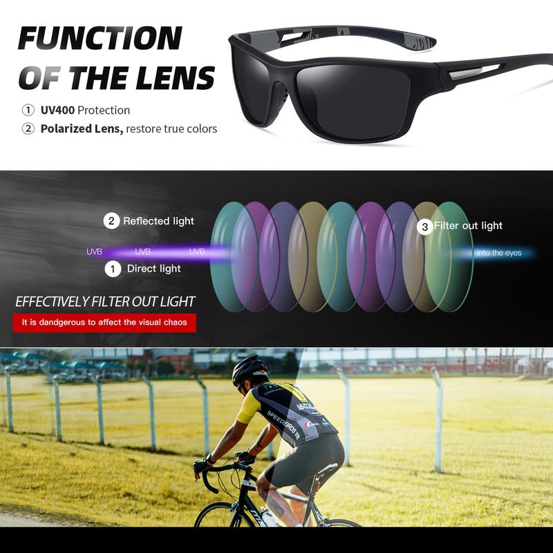 3pair Polarized Sports Sunglasses for Men Cycling Running Fishing Driving Baseball UV Protection Men Glasses glass for 3pairs sime plastic knife sunglass cool sunglasses sunshades stylish eyewear square sunglass Polarized Square