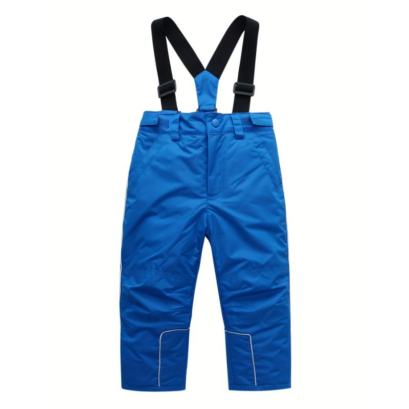 forbidden sweatpants  Solid Color Suspenders Ski Suit Girls Children's Clothing Winter Sports Skiing