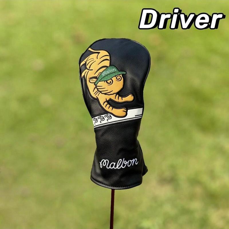 Cartoon Tiger Pattern Golf Club Head Cover, Multi-use Golf Club Protective Cover for Golf Enthusiasts, Golf Accessories