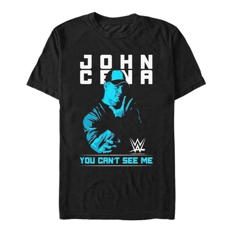 WWE John Cena You Can't See Me T Shirt WWE Sport Shirt Wrestler Tee