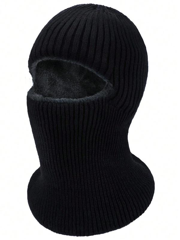 Ski Mask For Men Winter Knitted Windproof Neck Full Face Mask Balaclava Hats 1 Hole Ski Mask Fleece For Men Women Winter Favors Face Scarf Winter