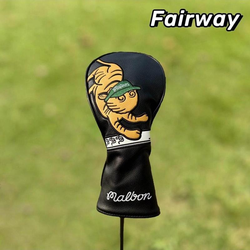 Cartoon Tiger Pattern Golf Club Head Cover, Multi-use Golf Club Protective Cover for Golf Enthusiasts, Golf Accessories