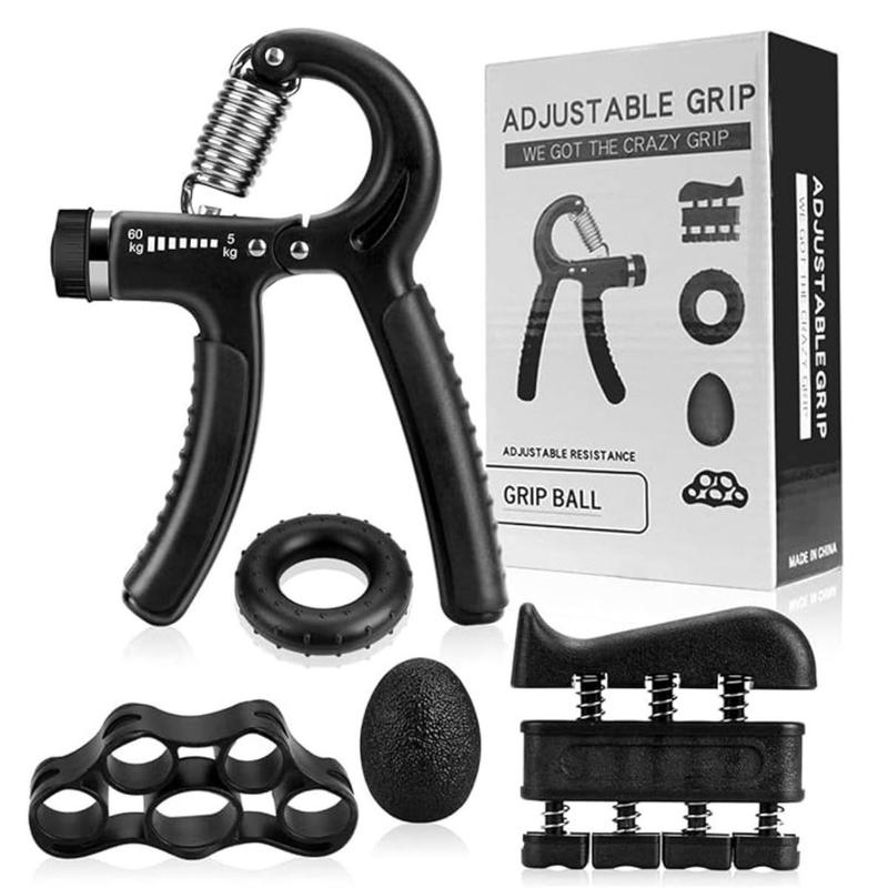 5 PCS Grip Strengthener Workout Kit Forearm Grip Adjustable Resistance Hand hand grip