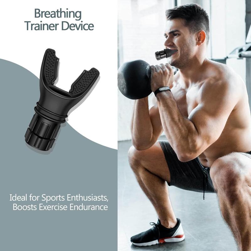 Breathe Trainer,Hat,Muscle Trainer,Portable Adjustable Trainer for and Muscular Exercise - Suitability Running Daily Fitness Training, Easy to Clean,for All（Black）