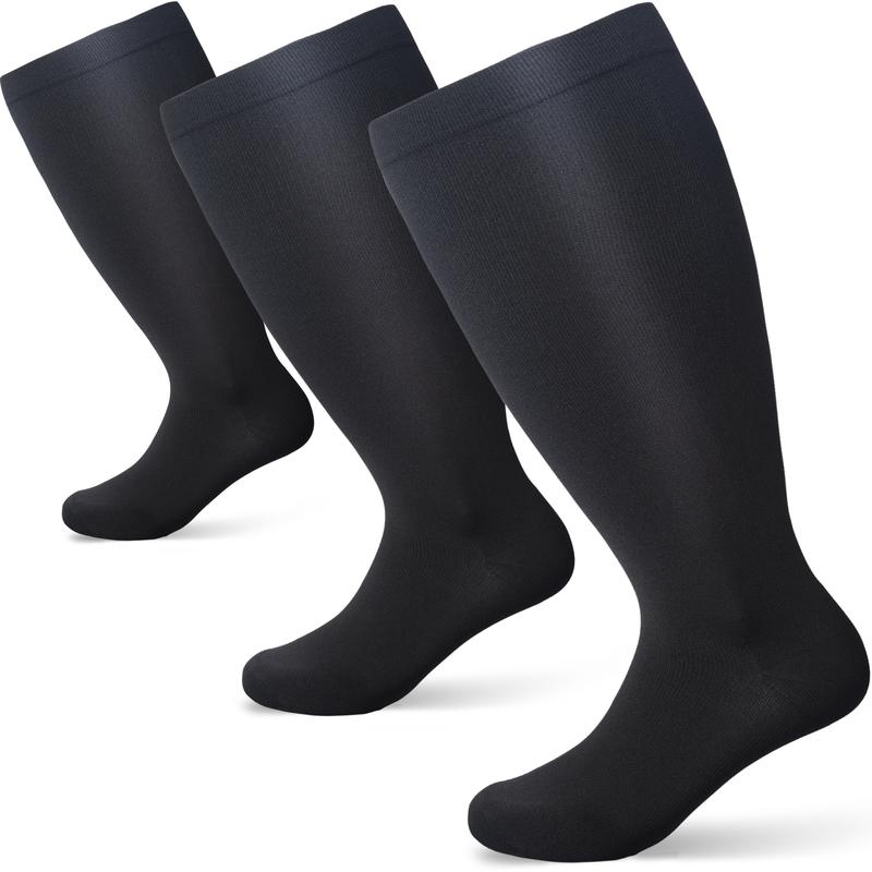 OLENNZ Plus Size Sports Socks for Women and Men - Knee High Stockings for Running