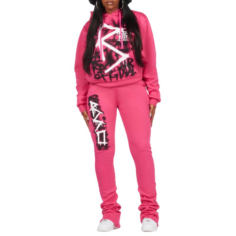 Tanesha Hot Pink Super Stacked Trackset