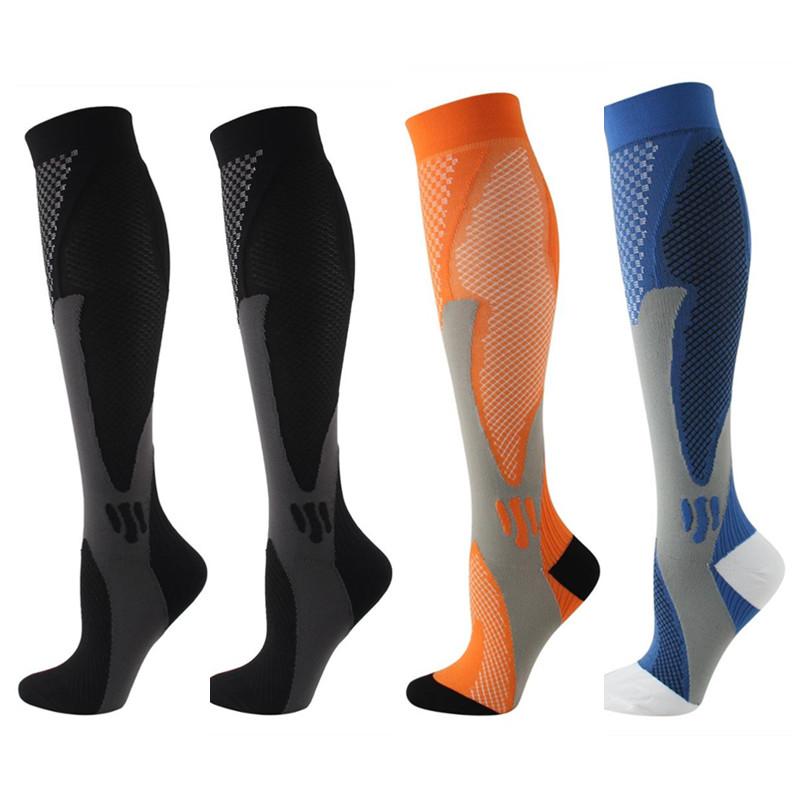 2 3 4 5 6 Pairs Running Compression Socks 20-30 mmHg Men Women Socks Marathon Cycling Football Varicose Veins High quality xxl