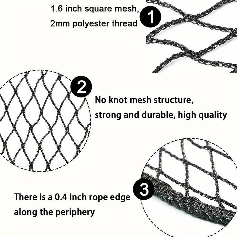 10x10 15 30FT Heavy Duty Golf Practice Net - Durable Impact Netting for Safe Hitting, Sports Barrier for Backyard Training, Portable and Easy to Assemble