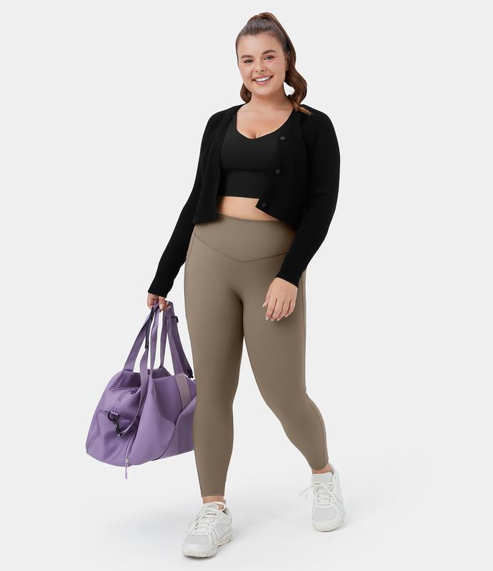 Halara SoCinched High Waisted Tummy Control Side Pocket Shaping Training Plus Size Leggings