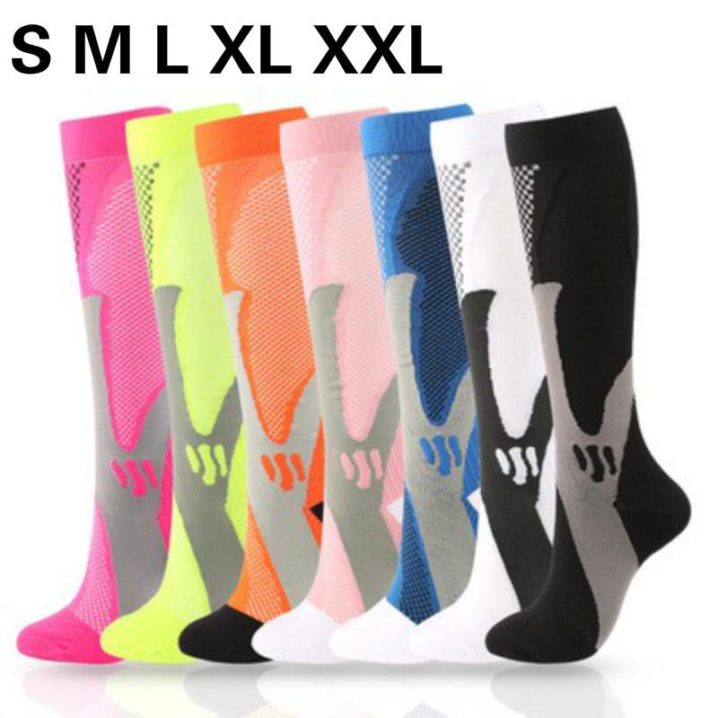 2 3 4 5 6 Pairs Running Compression Socks 20-30 mmHg Men Women Socks Marathon Cycling Football Varicose Veins High quality xxl