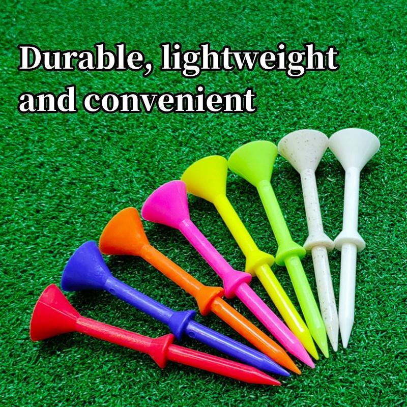 Random Color Cup Shape Golf Tee, 20pcs set Durable Multi-color Mixed Golf Tee, Professional Golf Base, Golf Match Tee