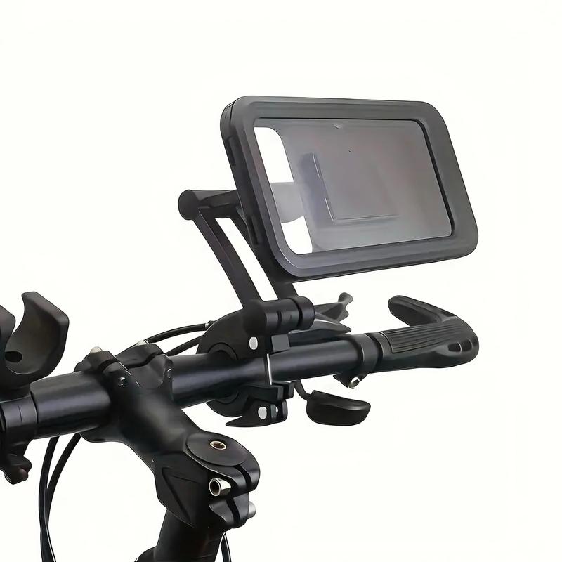 Waterproof Bike Phone Mount, Adjustable & Rotatable Bike Phone Holder, Universal Bike Cellphone Cradle for Outdoor Cycling