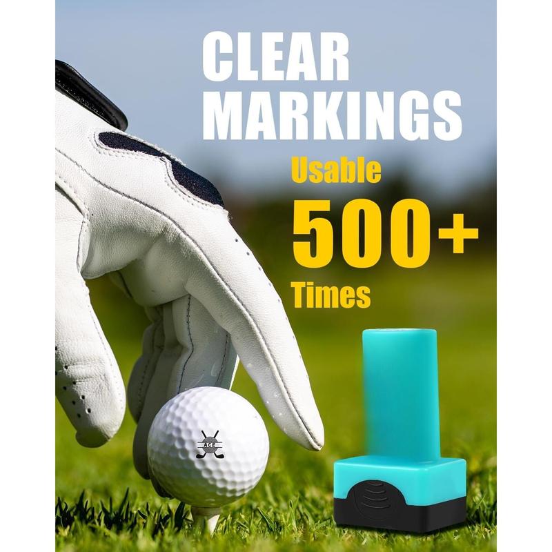 Personalized Golf Ball Marker for Gifts - Durable and Reusable Self-Inking Golf Ball Stamper to Identify Golf Balls, Suitable for Men and Women