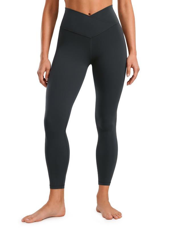 CRZ YOGA Womens Butterluxe Cross Waist Workout Leggings 25