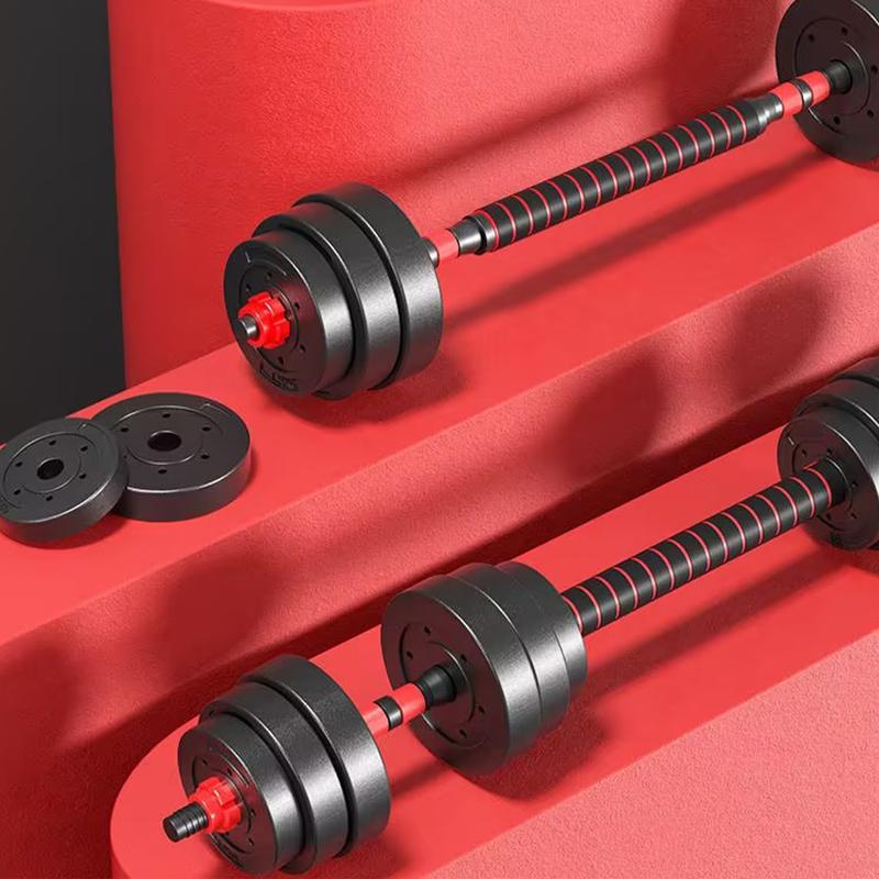 Adjustable Dumbbell Set, 5-44 lbs Free Weight Set with Connector for Barbell, Dumbbells, Push-Up Options, Fitness Exercises for Home Gym Men Women