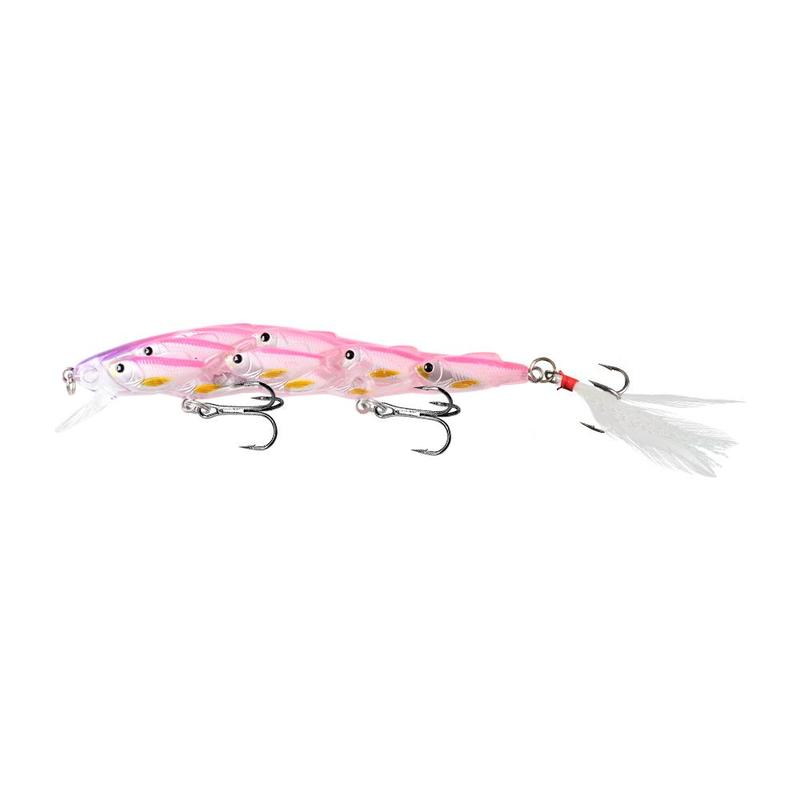 Artificial Fishing Lure with Feather Hook, Eye-catching Simulation Fishing Bait, Fishing Lure, Outdoor Fishing Accessories