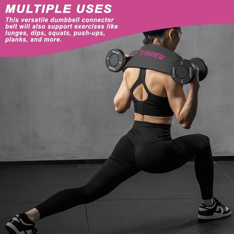 Gym and Pilates Hip Thrust Belt with Dumbbells Kettlebells and Glute Bridge Pad