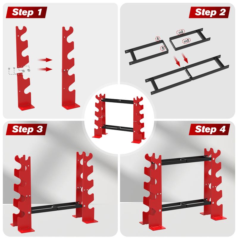 Dumbbell Rack Stand Weight Racks 450lbs Dumbbells Storage Holder for Home Gym