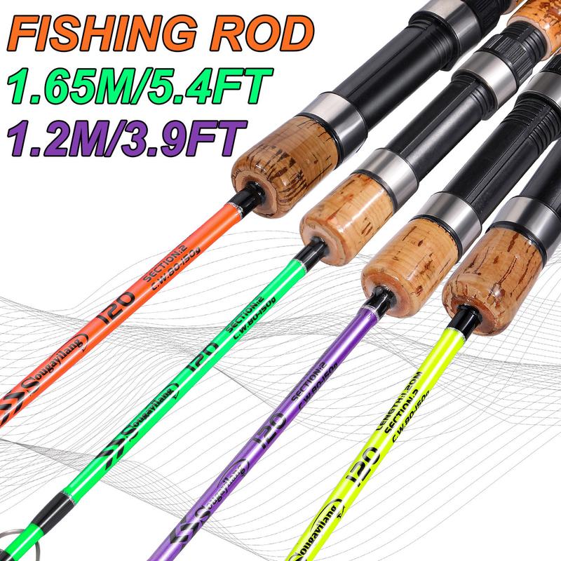 Sougayilang Spinning & Casting Rods, Strong Carbon&Glass Composite Fishing Rod with Stainless Steel Line Guides for Bass fishingreels on