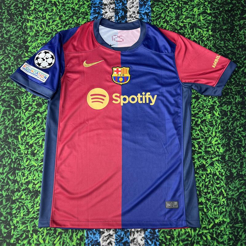 NIKE 24 25 Barcelona Home Red and Blue Short Sleeve Yamal 19 Jersey Lamine Yamal