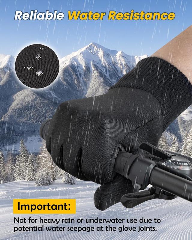 Winter Gloves for Women Running in Cold Weather - Touchscreen Gloves for Bike Hiking