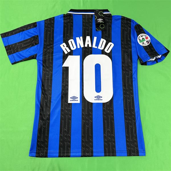 06-07 UEFA Champions League final version of Kaka long short-sleeved jersey Inzaghi team uniforms retro suit soccer uniforms world cup