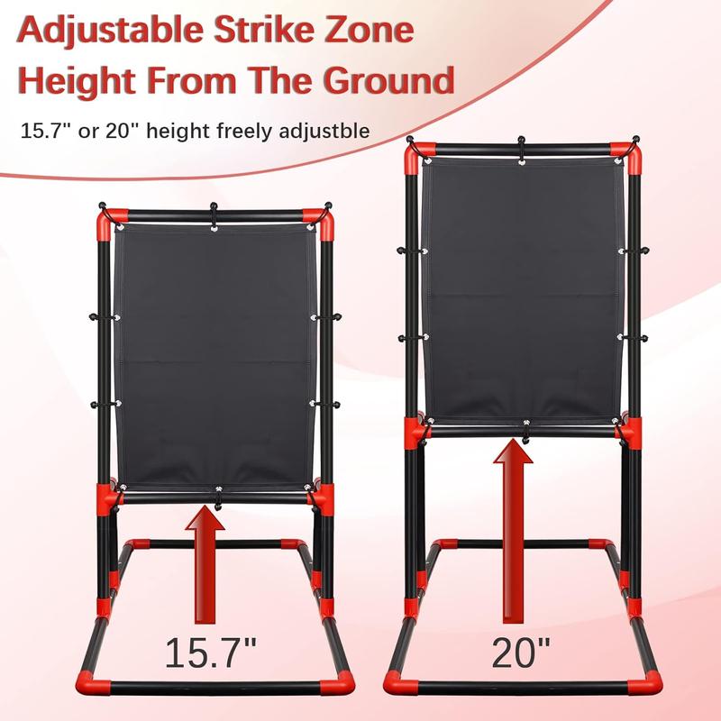 Baseball Strike Zone Target for Plastic Balls Compatible with Blitzball and Wiffle Ball Pitching  Strike Zone Target Set Up and Assemble Easily