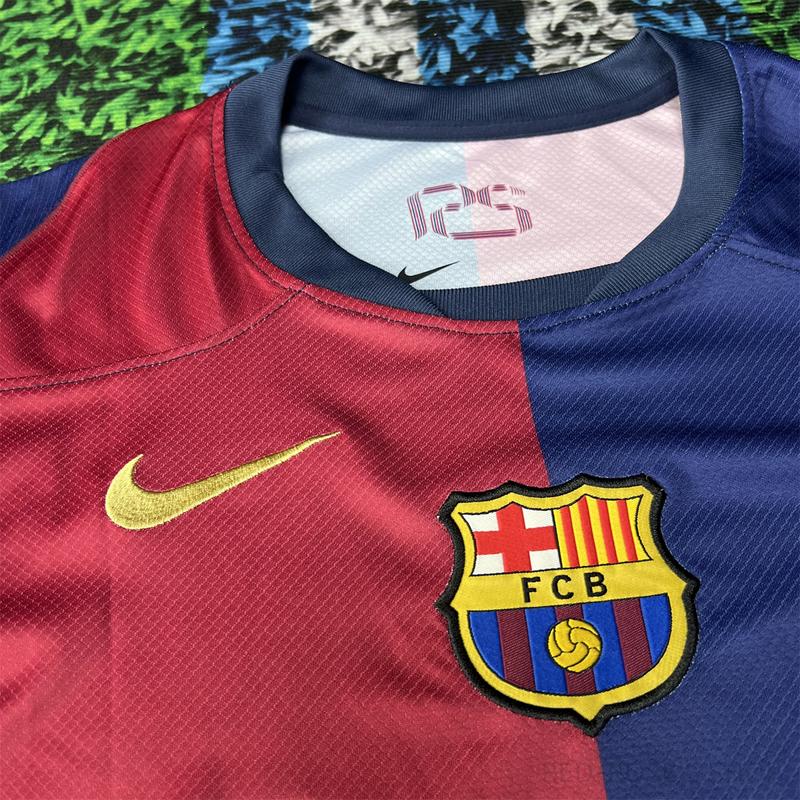 NIKE 24 25 Barcelona Home Red and Blue Short Sleeve Yamal 19 Jersey Lamine Yamal