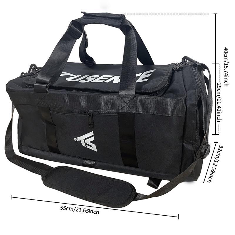 Large Capacity Sports Storage Bag, Multi-functional Fitness Bag with Shoulder Strap, Travel Duffle Bag for Women & Men, Trendy Sports Bag for Outdoor Sports Travel Camping