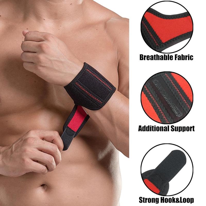 Unisex Colorblock Wrist Wraps, 2 Counts Adjustable Compression Wrist Brace for Carpal Tunnel, Wrist Support, Pain Relief, Lifting Straps Wrist Bands for Fitness, Weightlifting, Gym Workout