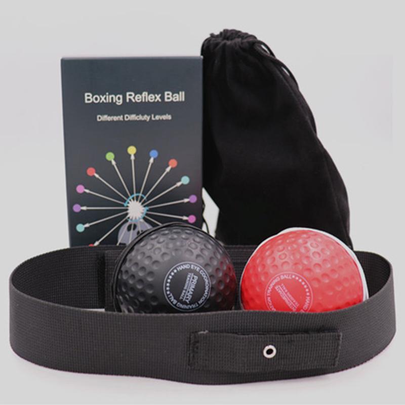 Boxing Reaction Ball, 1 Set Headband Boxing Reflex Ball, Sports Fitness Equipment, Speed Ball, Boxing & Martial Arts Training Tool for Home Gym Workout