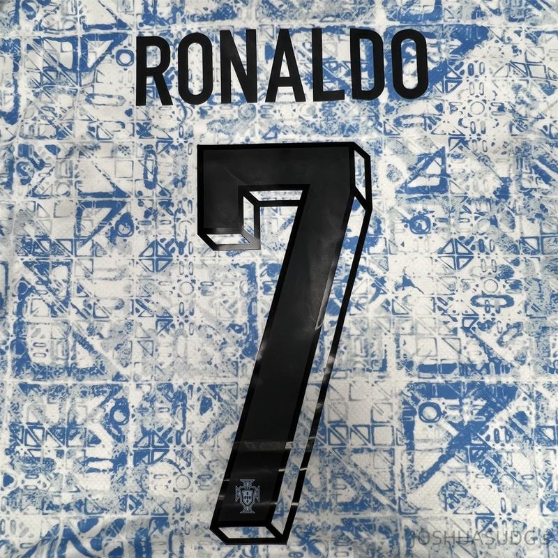 Euro 2024 Portugal Away  Ronaldo No.7 Short Sleeve soccer Jersey