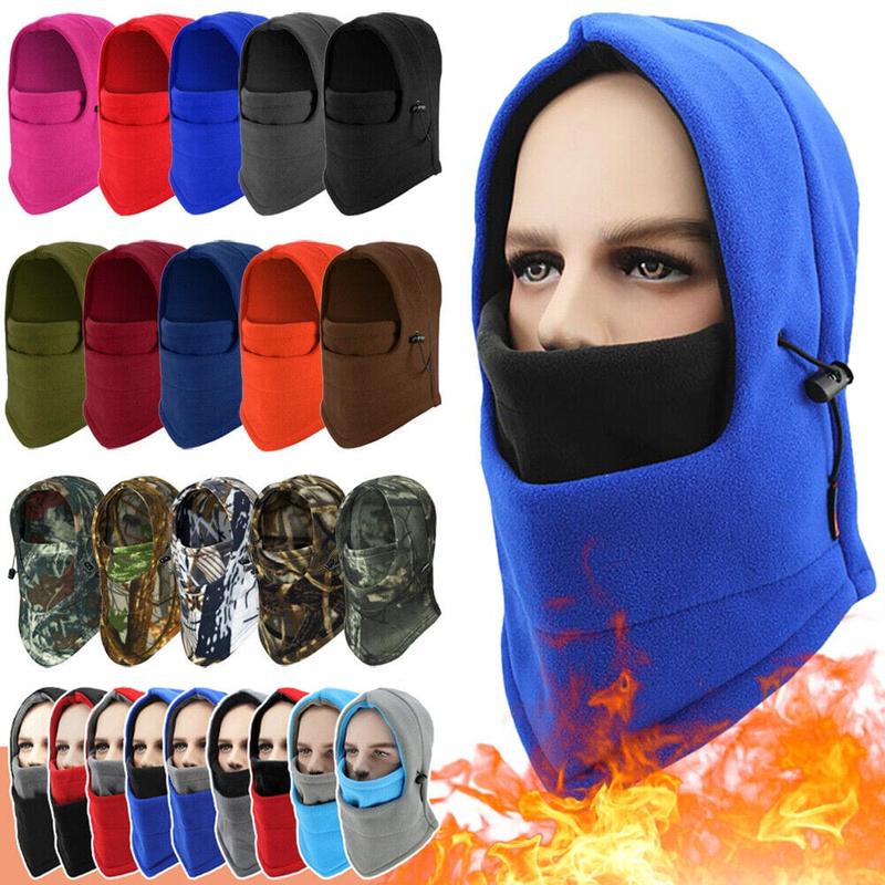 Winter Ready: Unisex Warm Balaclava Hat for Men and Women - Motorcycle, Skiing, Face Mask, Fleece Hood Cap