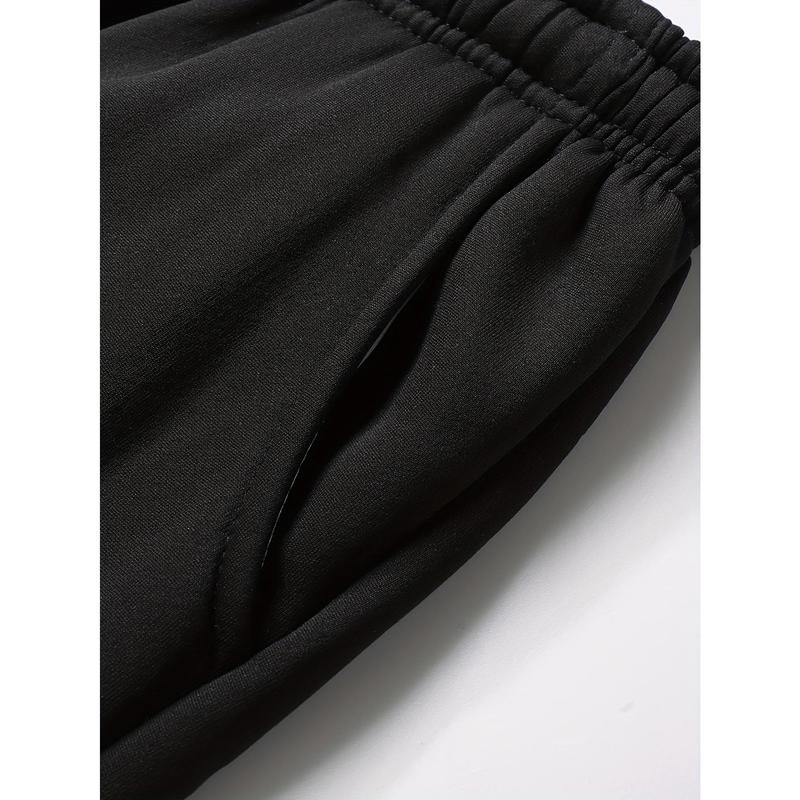 Men's Fleece-Lined Winter Joggers - Casual, Warm Sweatpants for Outdoor Activities & Hiking