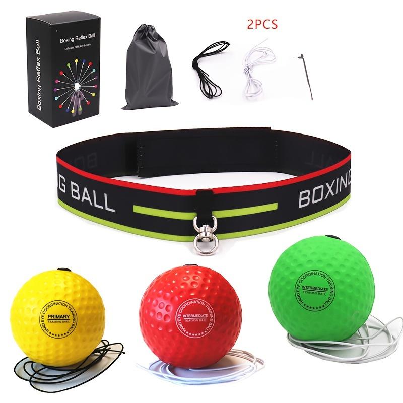 Boxing Training Ball With 2 3 4pcs Balls, Adjustable Foam Rubber Head-mounted Speed Ball For Reaction And Agility Training With A Bag And A Color Box