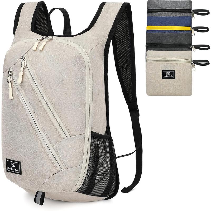 Original Design Foldable Backpack with Water Bottle Holder, Perfect for Outdoor Hiking and Short Trips