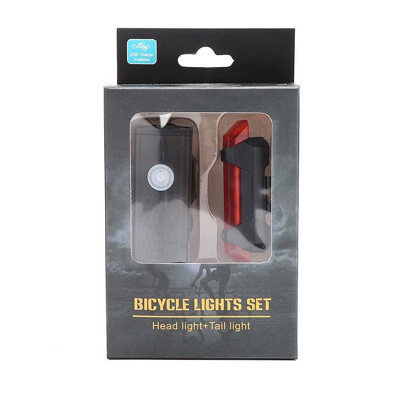 USB Rechargeable Motorcycle LED Light, Waterproof Bicycle Light, 3-Modes Headlight Taillight, Safety Warning Light, Bicycle Accessories