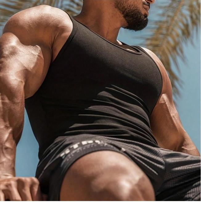 Men's Moisture Wicking Sleeveless Gym Tank Top for Summer - Underwear, Menswear