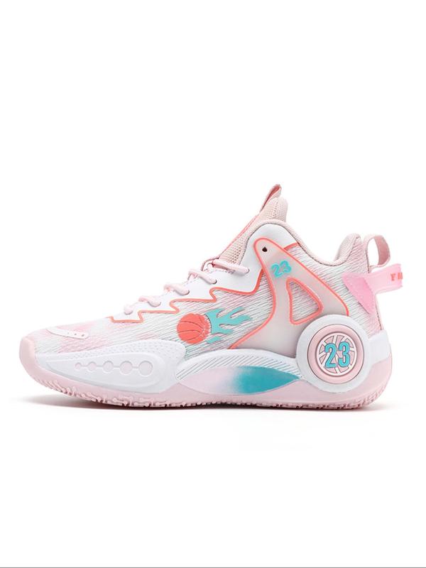 Unisex's Tie Dye Print Lace Up Basketball Shoes, Casual Comfortable Breathable Sports Shoes, Anti-Slip Wear-Resistant Basketball Shoes for Daily Wear