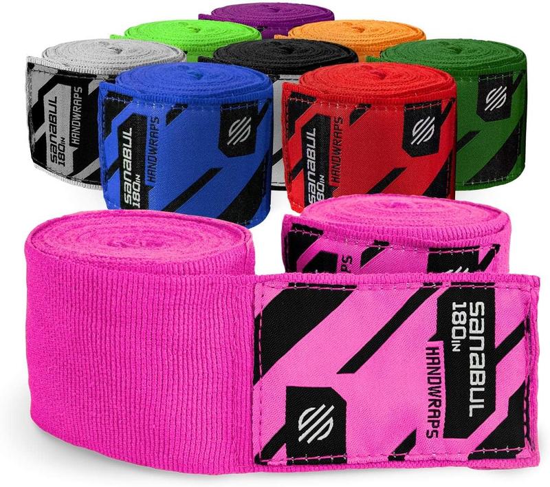 Sanabul Elastic 180 inch Boxing Handwraps for Gloves, Muay Thai, MMA